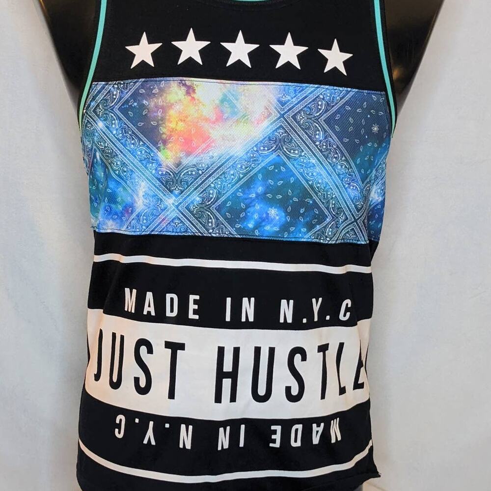 Master Piece Graphic Tank Top Men's Small Black Racerback